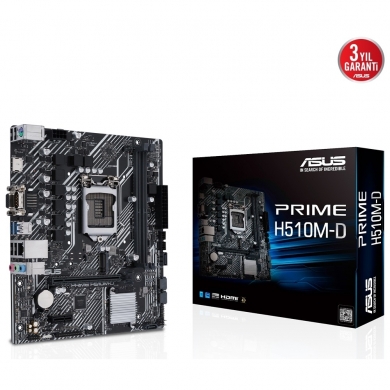 ASUS PRIME H510M-D 3200(OC) DDR4 mATX 1200p