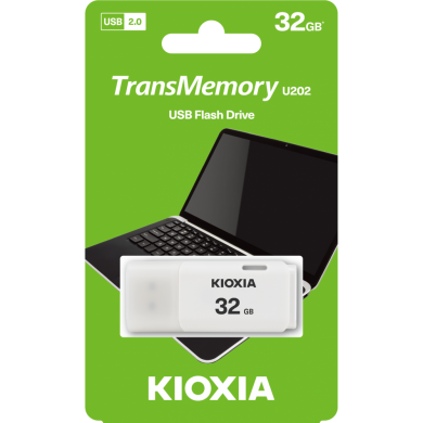 32GB USB2.0 KIOXIA BEYAZ USB BELLEK LU202W032GG4