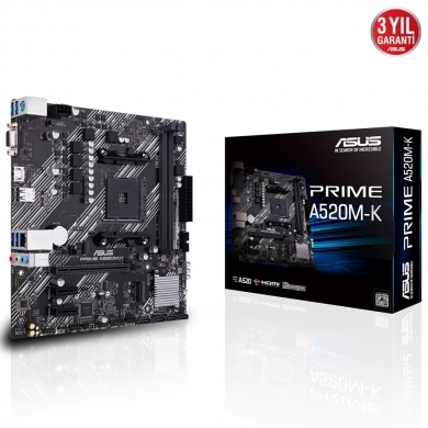 ASUS PRIME A520M-K DDR4 4600MHz AM4