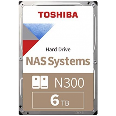 6TB TOSHIBA N300 7200RPM SATA3 128MB HDWG160UZSVA